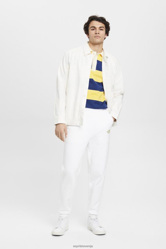 tekači sl Esprit moški joggerji s potiskom logotipa bela 6X446664