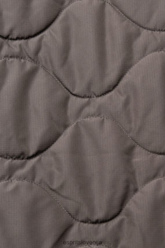 telovnik sl Esprit moški prešit telovnik temno kaki 6X446842