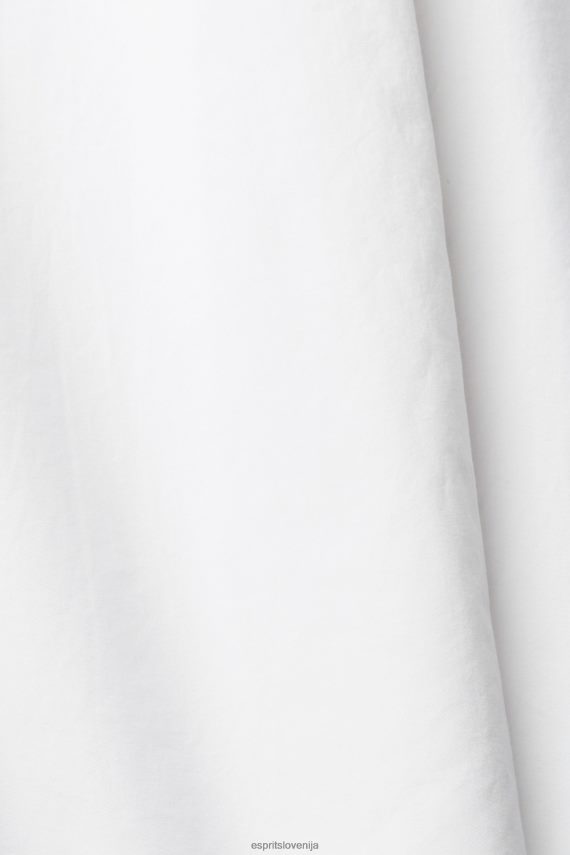 bluze sl Esprit ženske prevelika bela bombažna bluza bela 6X446406