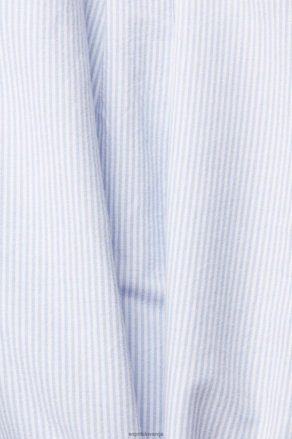 bluze sl Esprit ženske črtasto bluzo svetlo modra 6X446552