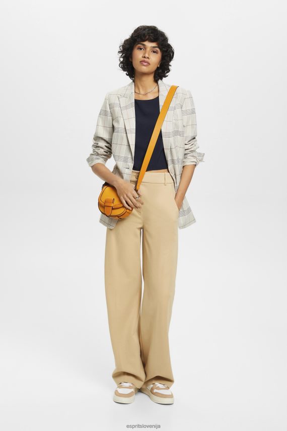 bluze sl Esprit ženske skrajšana bluza brez rokavov mornarica 6X446310