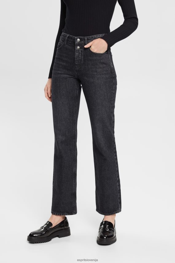 denim sl Esprit ženske kavbojke western kroja sivo temno pranje 6X446450