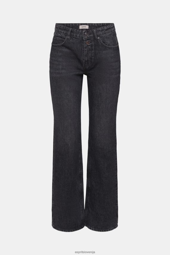 denim sl Esprit ženske kavbojke western kroja sivo temno pranje 6X446450
