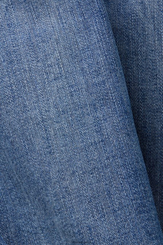 denim sl Esprit ženske ravne kavbojke modro srednje pranje 6X446245