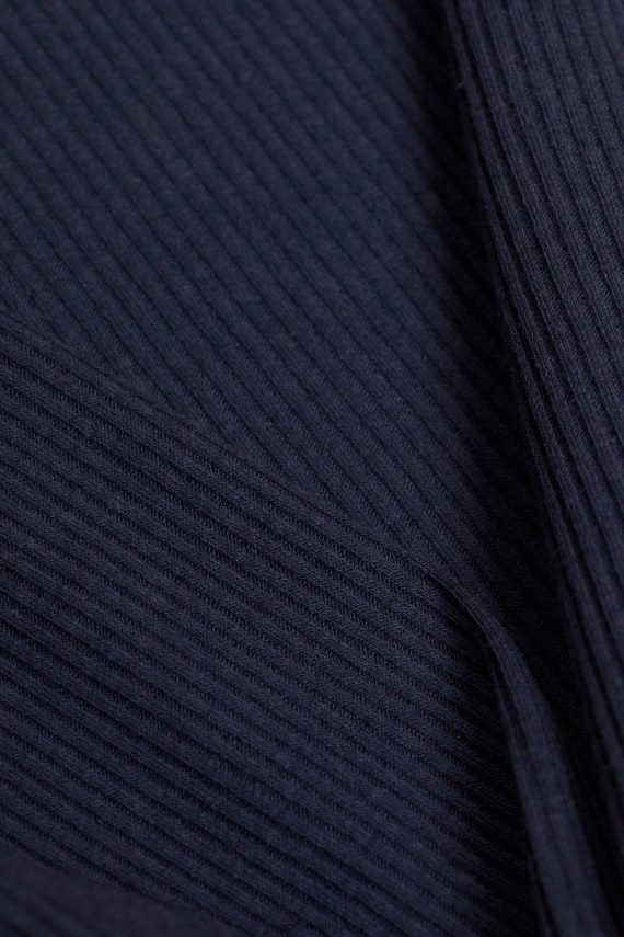 dolgi rokav sl Esprit ženske rebrast zgornji del z dolgimi rokavi mornarica 6X44690