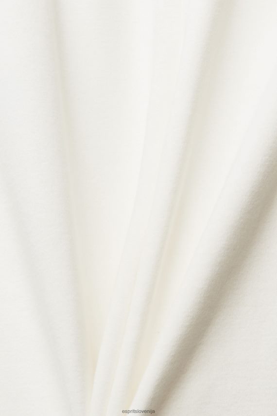 hlače in hlače sl Esprit ženske široke trenirke umazano bela 6X446527