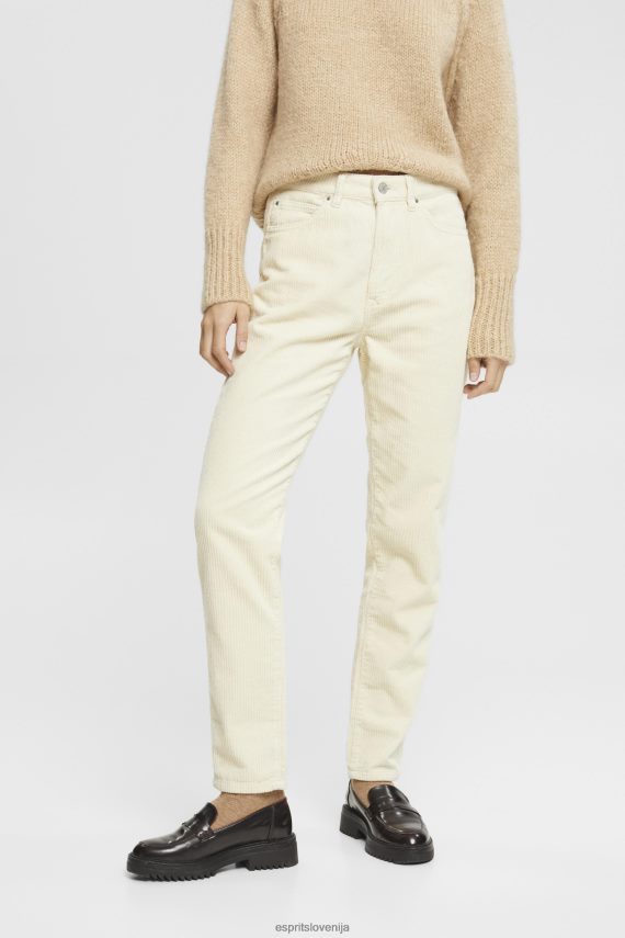 hlače in hlače sl Esprit ženske mamine hlače z vrvico led 6X446252