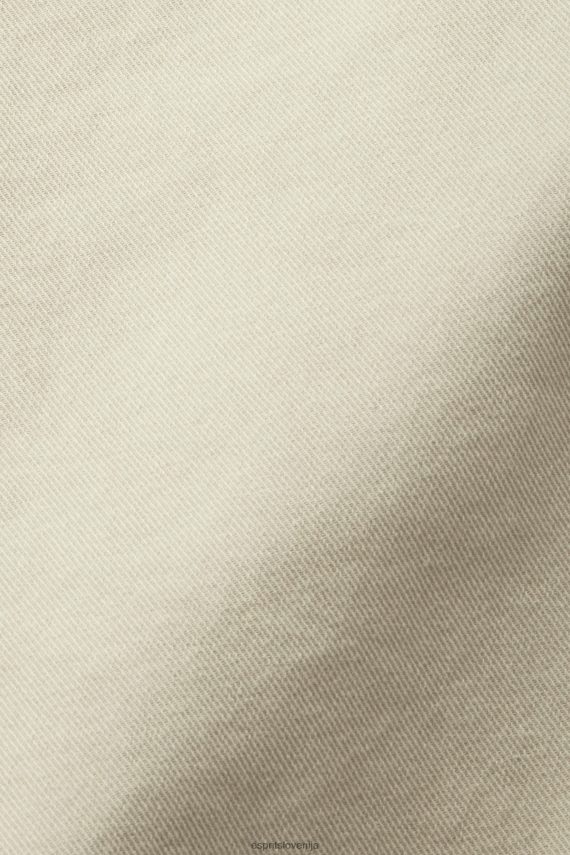 jakne sl Esprit ženske keper jakna s pasom pesek 6X446292