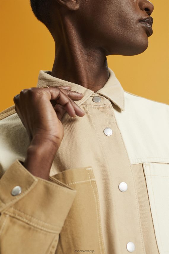 jakne sl Esprit ženske patchwork ohišje bež 6X446293