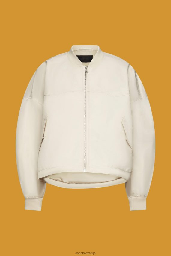 jakne sl Esprit ženske prevelika bomber jakna svetlo taupe 6X446214