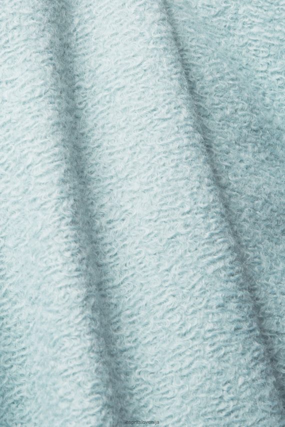 jakne sl Esprit ženske tkana jakna iz umetne volne svetlo vodno zelena 6X446436