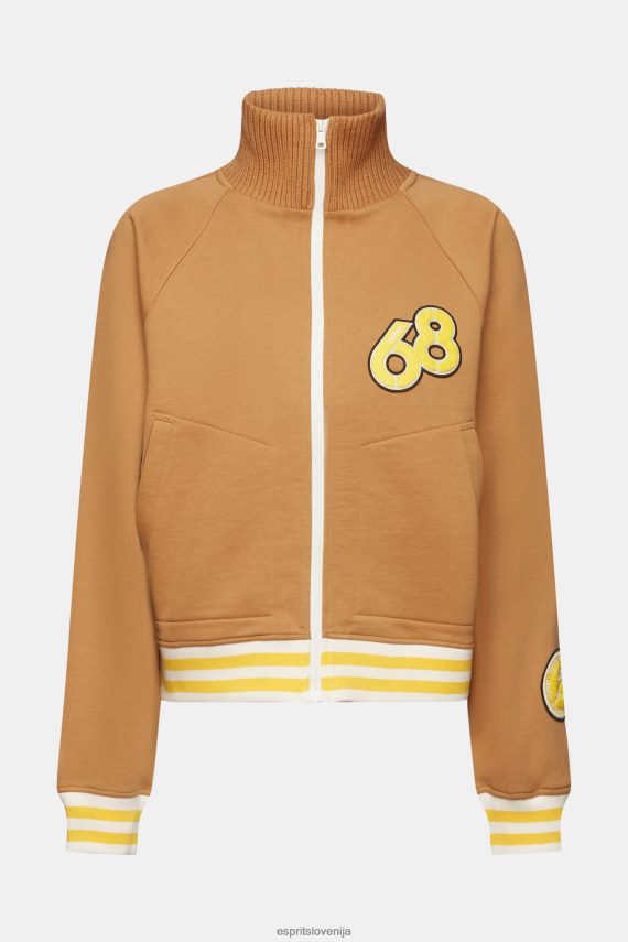 jakne sl Esprit ženske univerzitetna jakna karamela 6X446417