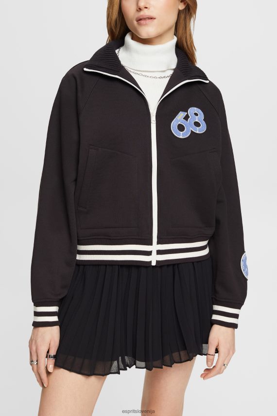jakne sl Esprit ženske univerzitetna jakna Črna 6X446415