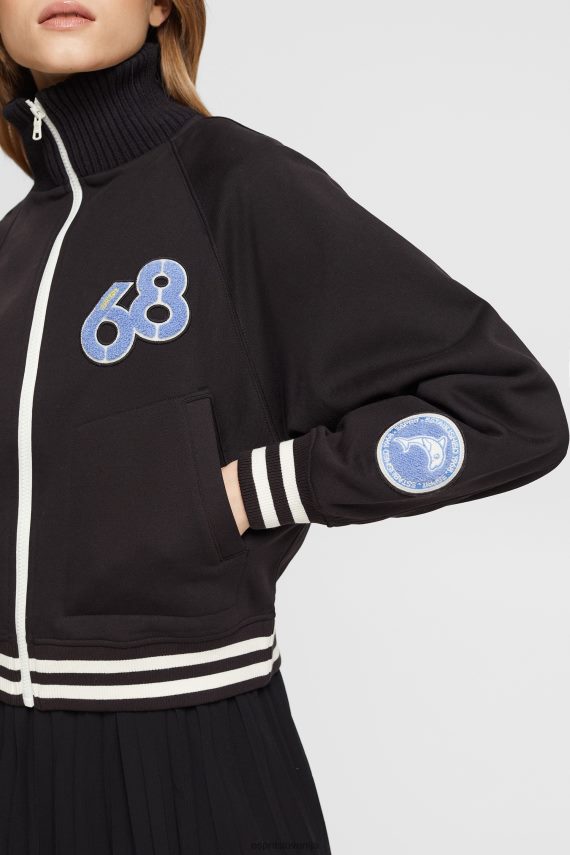 jakne sl Esprit ženske univerzitetna jakna Črna 6X446415