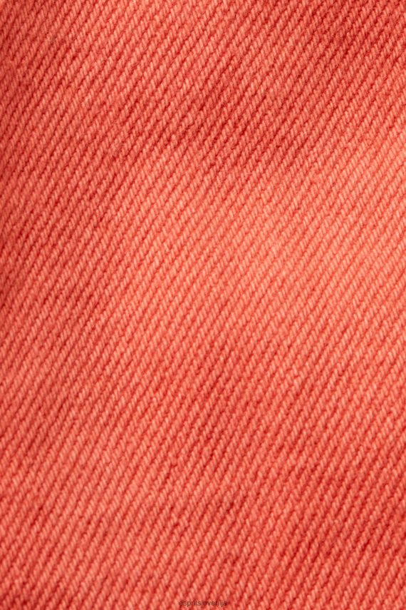 kratke hlače sl Esprit ženske kratke hlače iz jeansa z visokim pasom koralno oranžna 6X44658