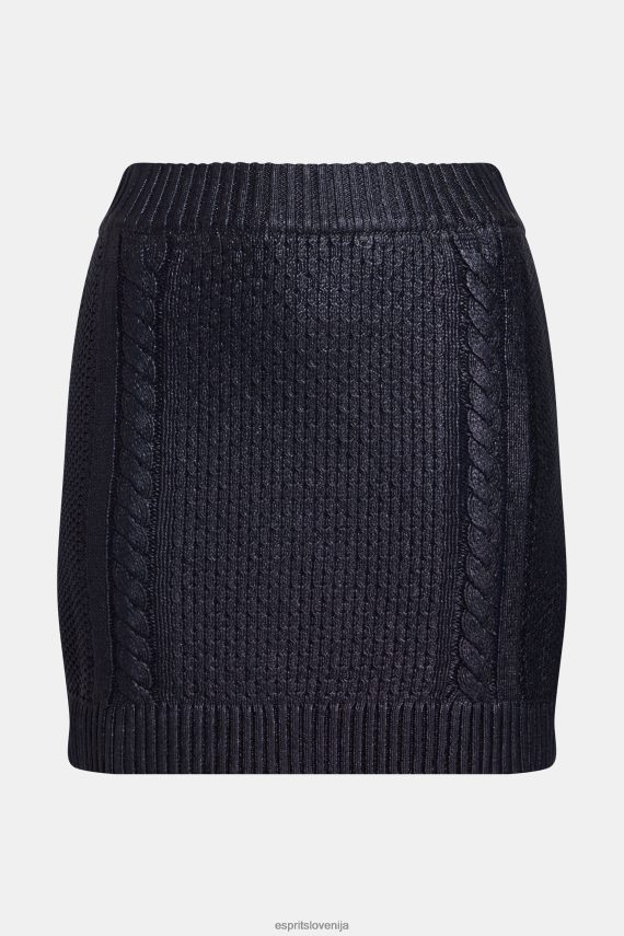 krila sl Esprit ženske kovinsko kabelsko pleteno mini krilo mornarica 6X446359