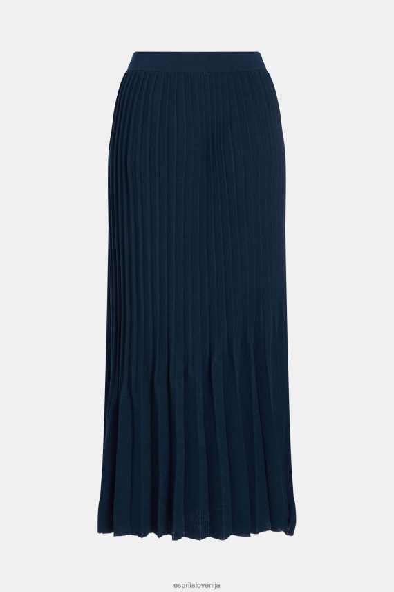 krila sl Esprit ženske plisirano midi krilo mornarica 6X446390
