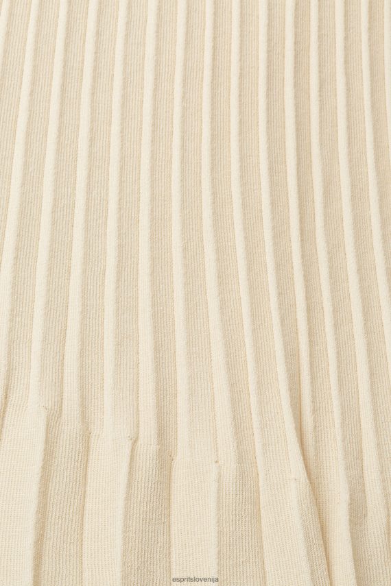 krila sl Esprit ženske plisirano midi krilo pesek 6X446483