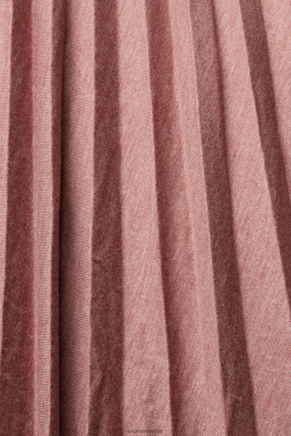 krila sl Esprit ženske plisirano midi krilo terakota 6X446433