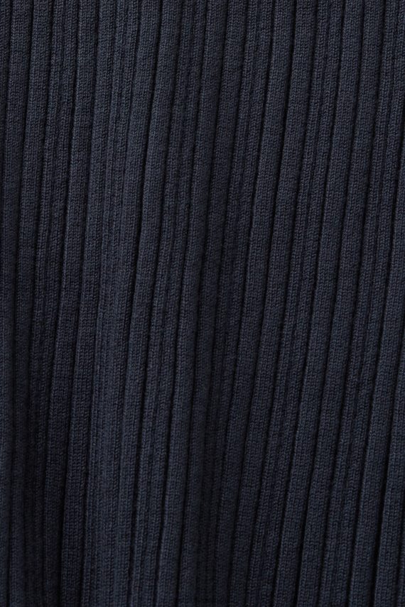 krila sl Esprit ženske rebrasto pleteno midi krilo petrol modra 6X44621