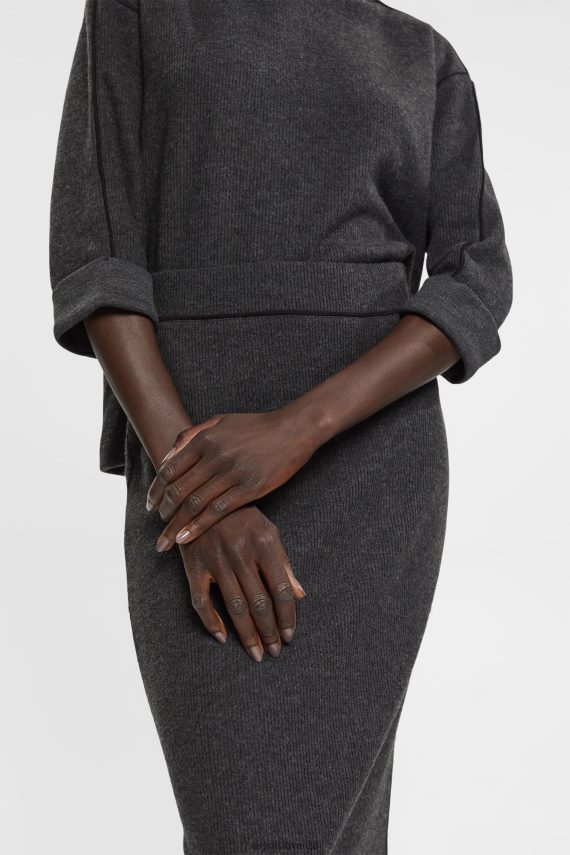 krila sl Esprit ženske rebrasto pleteno pencil krilo antracit 6X446431