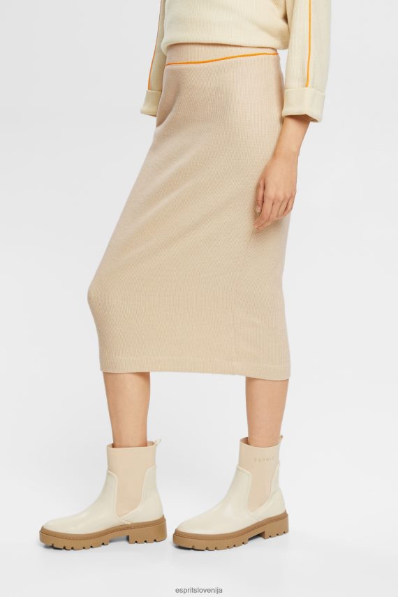 krila sl Esprit ženske rebrasto pleteno pencil krilo led 6X446432