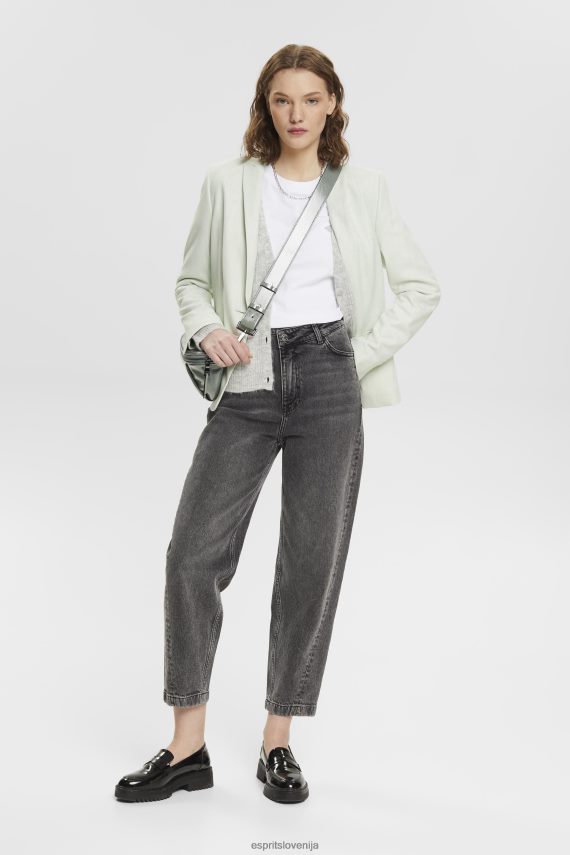 majice s kratkimi rokavi sl Esprit ženske bombažna majica s kratkimi rokavi z izvezenim logotipom bela 6X446147