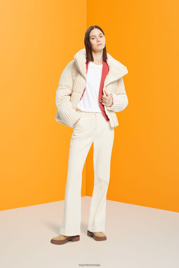 majice s kratkimi rokavi sl Esprit ženske bombažna majica z okroglim izrezom bela 6X446456