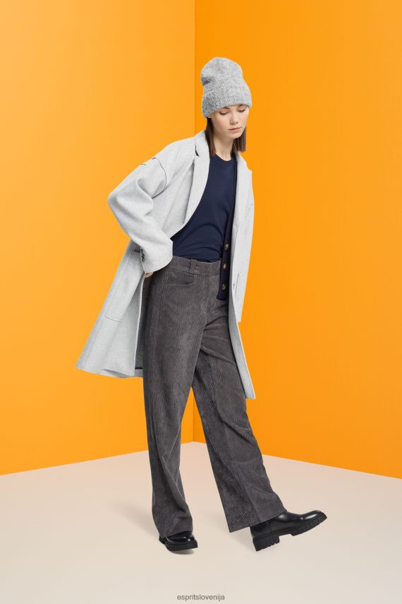 majice s kratkimi rokavi sl Esprit ženske bombažna majica z okroglim izrezom mornarica 6X446459