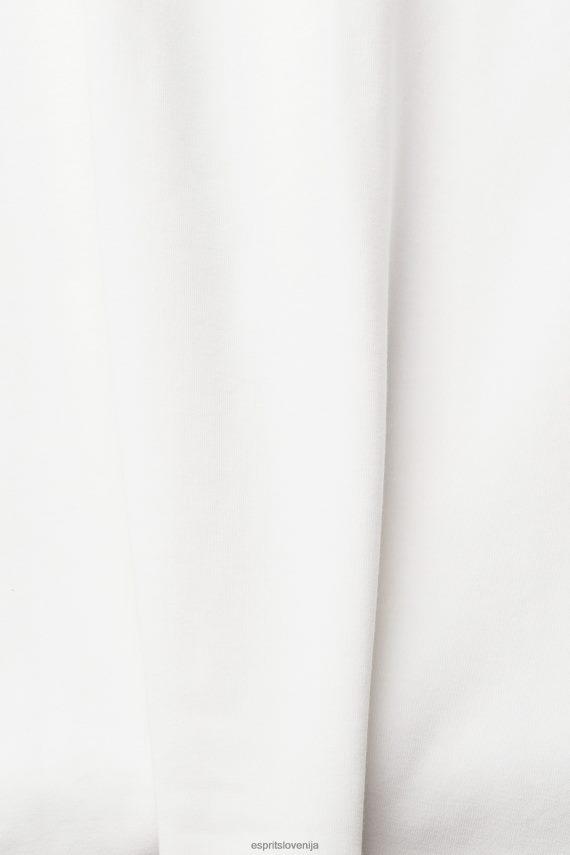 majice s kratkimi rokavi sl Esprit ženske dvobarvna majica s kratkimi rokavi umazano bela 6X446393