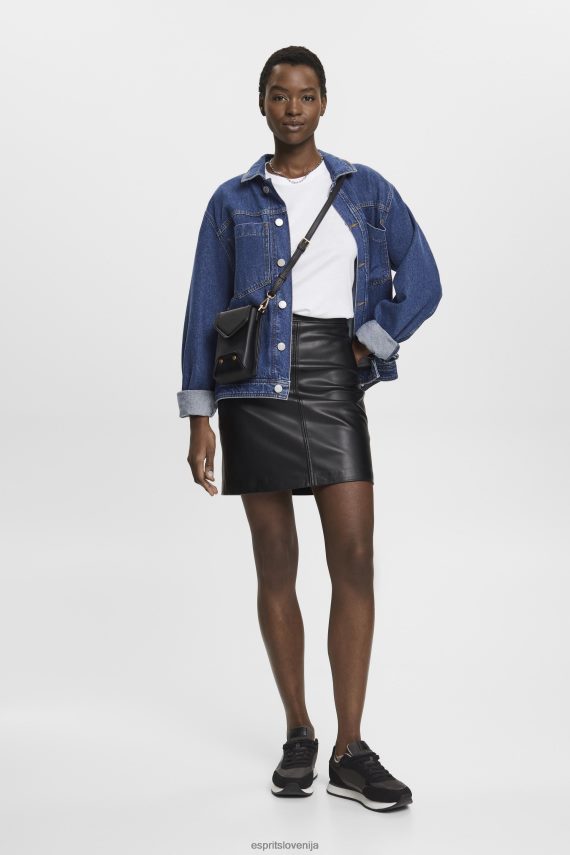 majice s kratkimi rokavi sl Esprit ženske majica s potiskom na prsih bela 6X446316