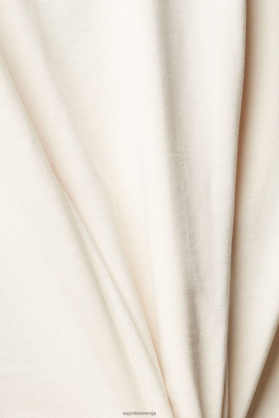 majice s kratkimi rokavi sl Esprit ženske majica z logotipom, mešanica tencel gola 6X446441