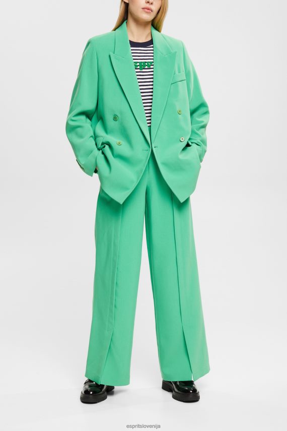 majice s kratkimi rokavi sl Esprit ženske črtasta majica z logotipom umazano bela 6X446537