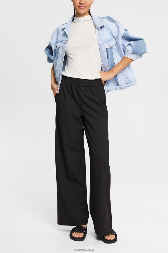 majice s kratkimi rokavi sl Esprit ženske s tencelom: majica s pasastim ovratnikom umazano bela 6X446562