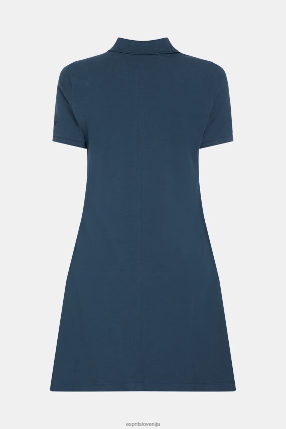 obleke sl Esprit ženske klasična polo obleka dolphin tennis club mornarica 6X446506