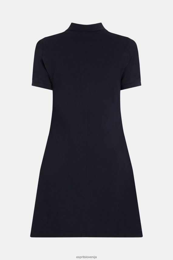 obleke sl Esprit ženske klasična polo obleka dolphin tennis club Črna 6X446504