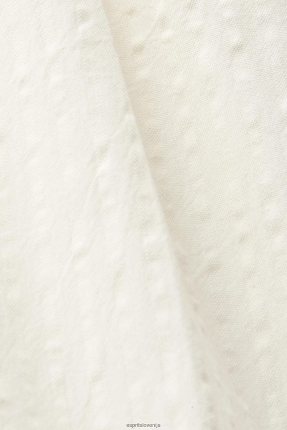 obleke sl Esprit ženske maxi obleka z naramnicami bela 6X446232