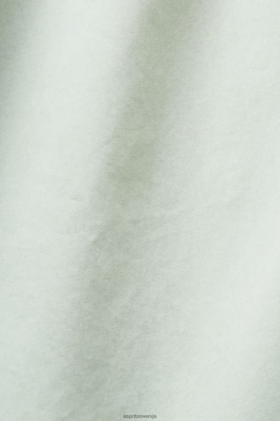 obleke sl Esprit ženske mini srajčna obleka, 100% bombaž citrusno zelena 6X44665