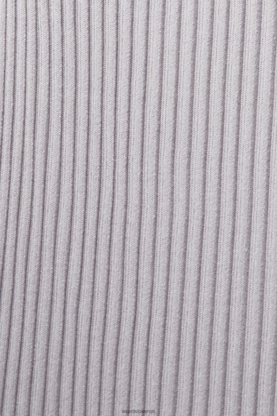 obleke sl Esprit ženske nagubana obleka z naramnicami srednje siva 6X446490