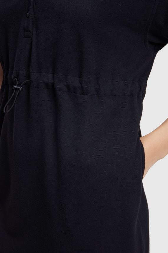 obleke sl Esprit ženske nagubana polo obleka dolphin tennis club Črna 6X446501