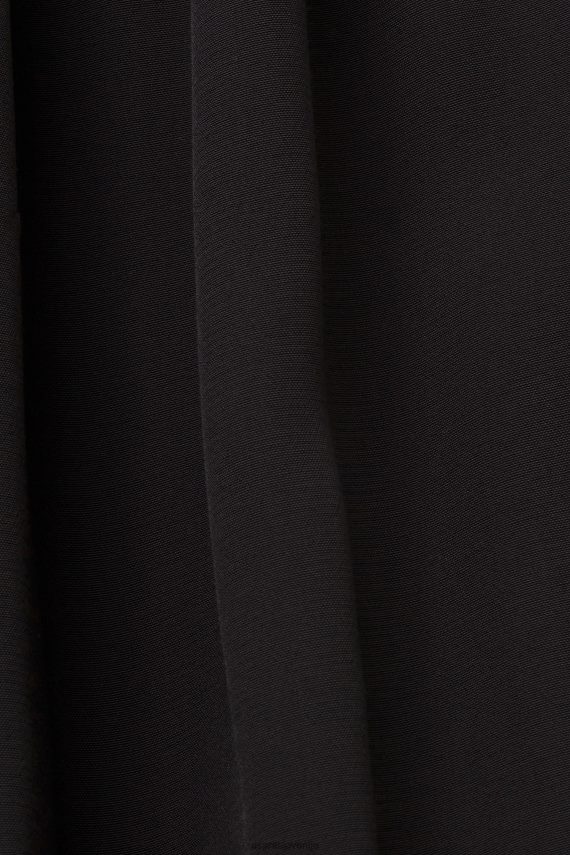 obleke sl Esprit ženske obleka na naramnice z jopico, tencel Črna 6X446202