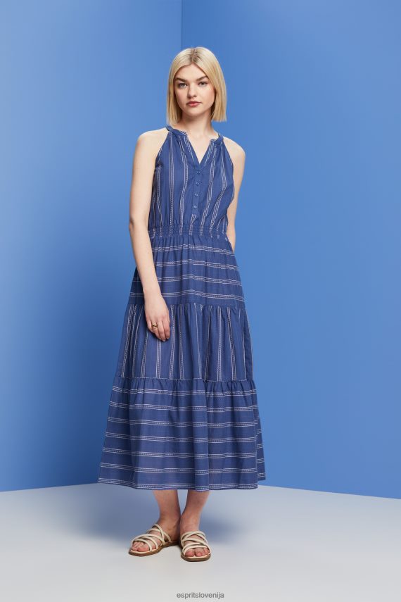 obleke sl Esprit ženske obleke lahke tkanine črnilo 6X44699