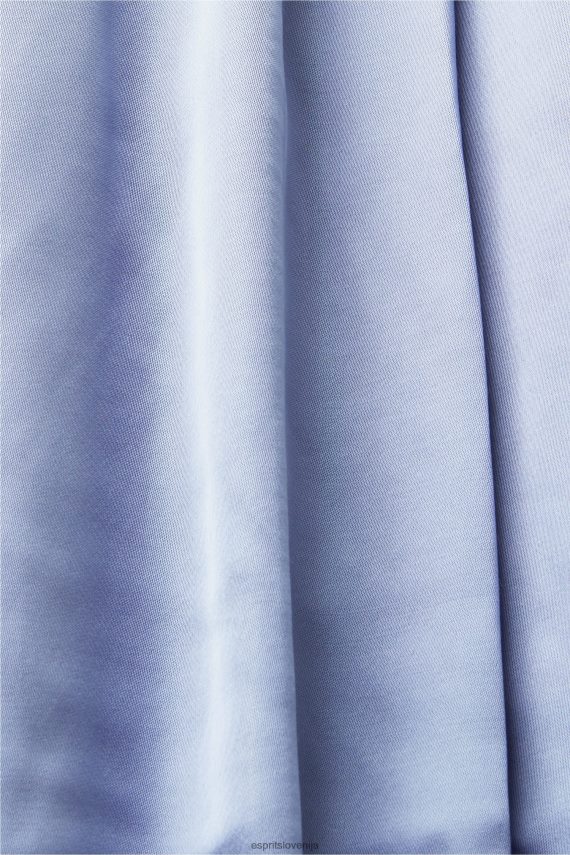 obleke sl Esprit ženske obleke lahke tkanine svetlo modra sivka 6X446138