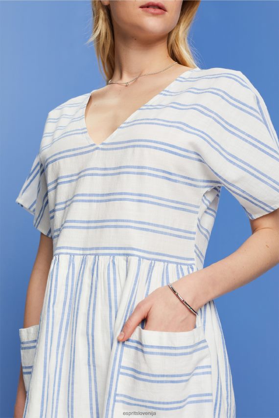 obleke sl Esprit ženske obleke lahke tkanine umazano bela 6X446101