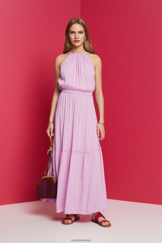 obleke sl Esprit ženske obleke lahke tkanine vijolična 6X446130