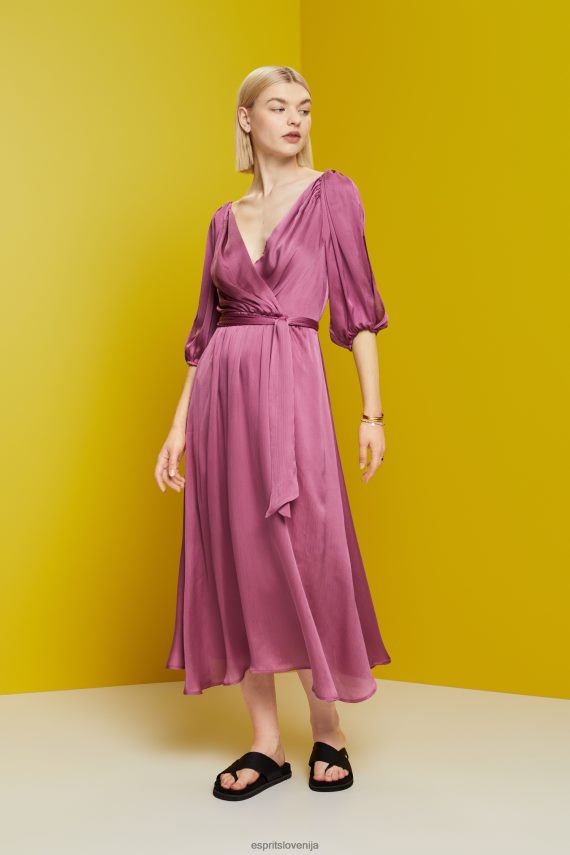 obleke sl Esprit ženske obleke lahke tkanine vijolična 6X446137