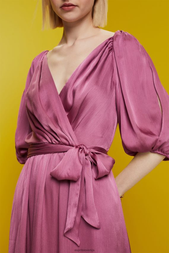 obleke sl Esprit ženske obleke lahke tkanine vijolična 6X446137