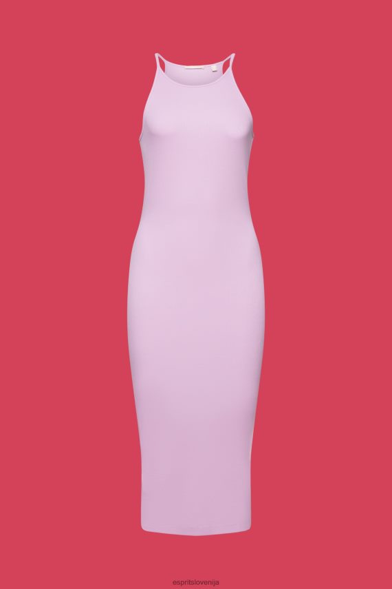 obleke sl Esprit ženske obleke pletene vijolična 6X446139