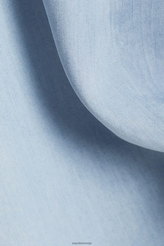 obleke sl Esprit ženske obleke tkane pranje modre svetlobe 6X446181