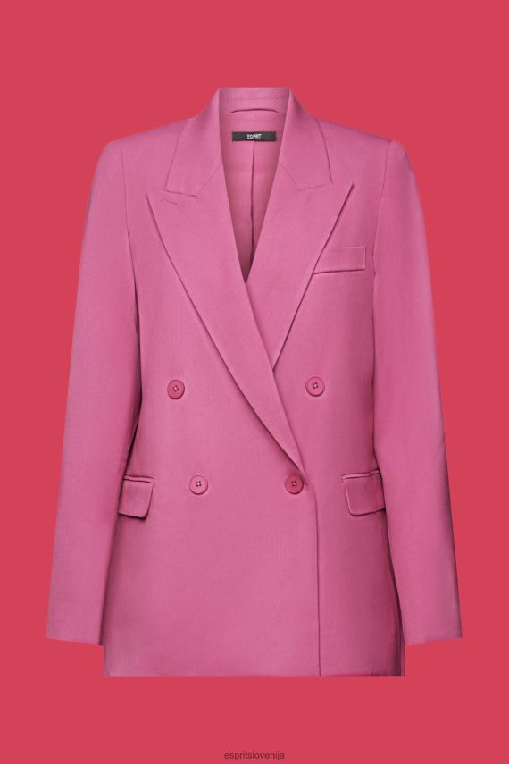 plašči sl Esprit ženske blazerji tkani vijolična 6X446133